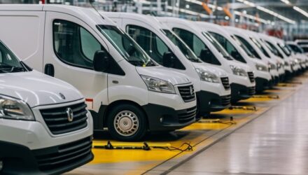 Fleet of electric vans