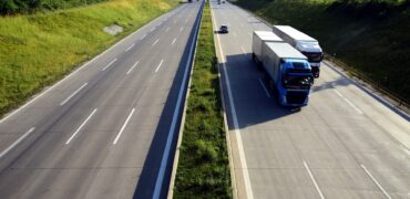 Lorries on a motorway