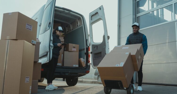 Delivery van