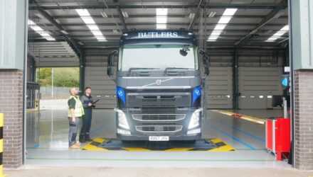 Brake testing usin TotalKare equipment at Hartshorne Motor Services