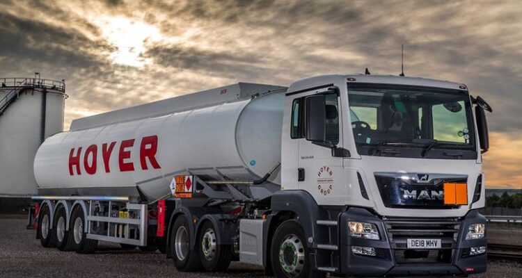 Hoyer tanker truck