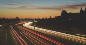 Motorway at night