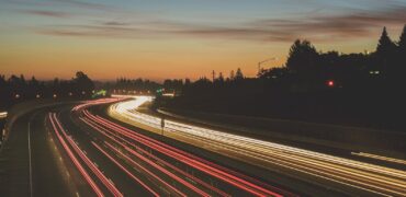 Motorway at night