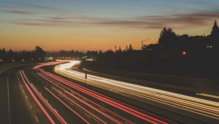 Motorway at night