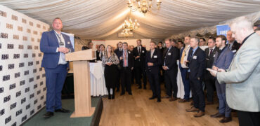 Moreton Cullimore, RHA, giving a speech