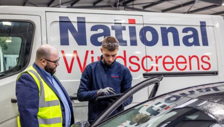 National Windscreens van and worker