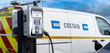 Costain electric van being charged