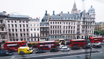 Busy London junction