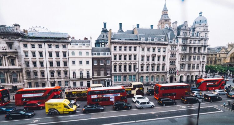 Busy London junction