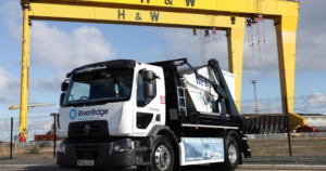 RiverRidge has announced that it has taken delivery of Northern Ireland’s first and only fully electric skip lift vehicle