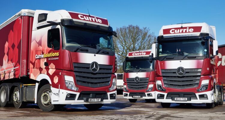 Currie Solutions' new Mercedes-Benz Actros tractor units