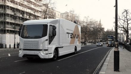 Tevva 7.5t electric truck in London