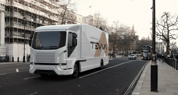 Tevva 7.5t electric truck in London