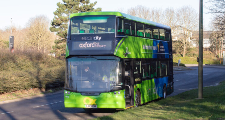 Existing ZE bus at Go-Ahead bus company