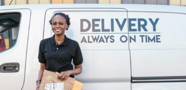 Female delivery driver