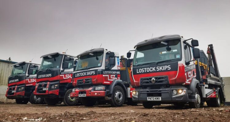 Lostock Skip Hire's new Renault trucks