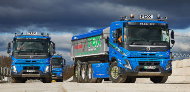 Fox Group is taking delivery of three new Volvo FMX Electric 8x4 Tridem tippers