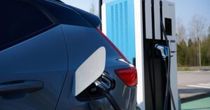 Car being charged from a Devitech charger