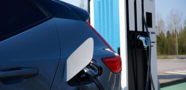 Car being charged from a Devitech charger