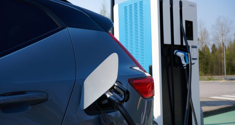 Car being charged from a Devitech charger
