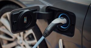 Car being charged