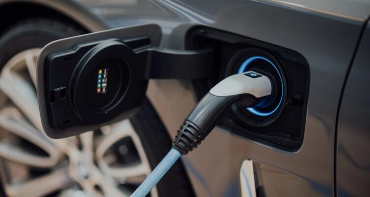 Car being charged