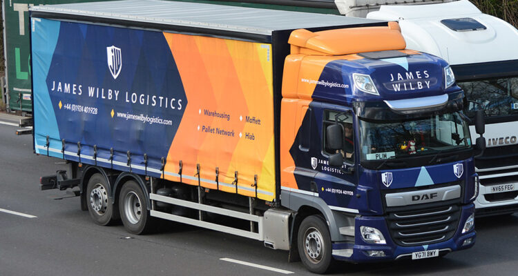 James Wilby truck on the road