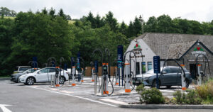 Osprey Charging's Salmon's Leap super-hub boasts a local on-site coffee and farm shop