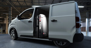 Electric van with a TUAL powerbank installed