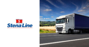 Stena Line logo and picture of a truck