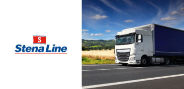 Stena Line logo and picture of a truck