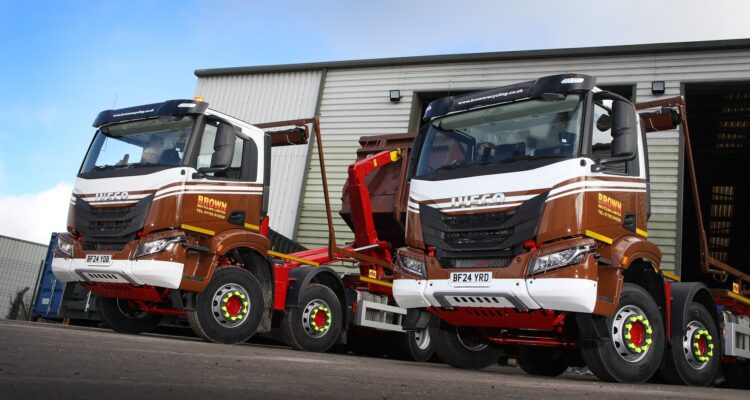 Two of Brown Recycling X-Ways