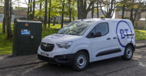 BT Group powers up its first EV charger transformed from a greenstreet cabinet