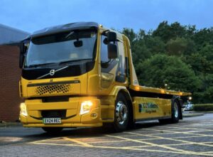 The AA's new electric Volvo FE 19T recovery truck