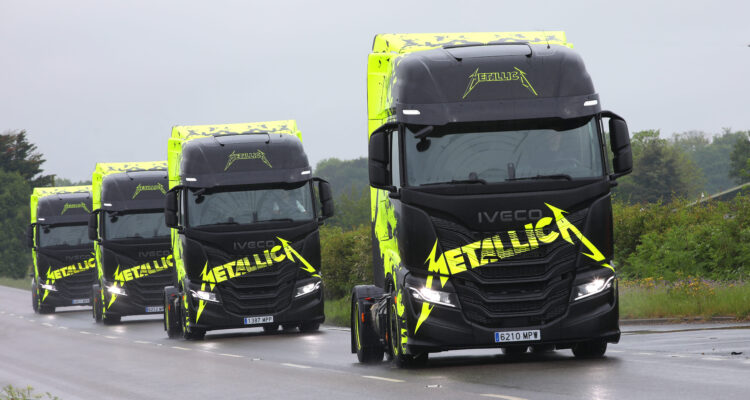 IVECO multi-energy fleet to kick-off the European leg of Metallica M72 World Tour