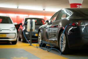 Electric Cars being charged