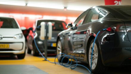 Electric Cars being charged