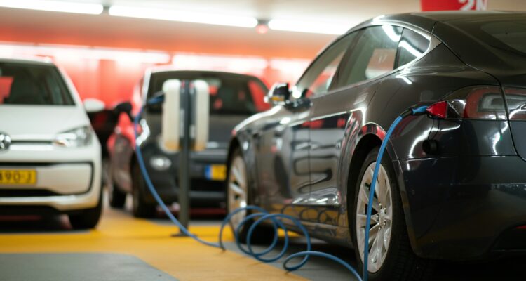 Electric Cars being charged