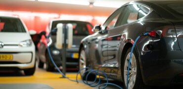 Electric Cars being charged