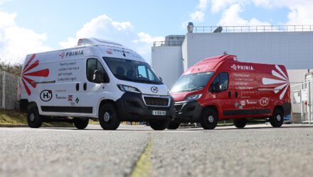 PHINIA's 2 H2ICE vans