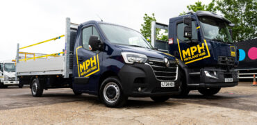 Mr Pant Hire operates a mixed fleet of plant and access vehicles, including tail lifts and service vehicles.