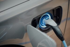 EV being charged up