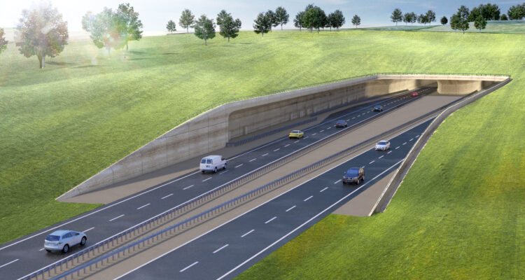 A303 visualisation of the tunnel under Stonehenge