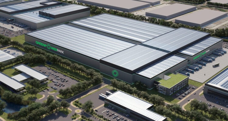 Battery gigafactory CGI