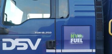 DSV cab with the HVO logo