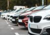 Cars in a parking lot