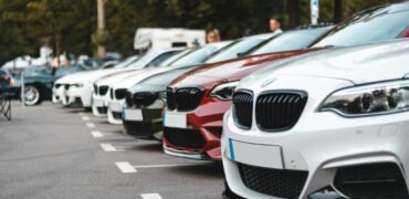 Cars in a parking lot