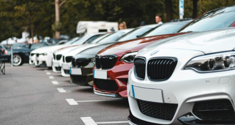 Cars in a parking lot