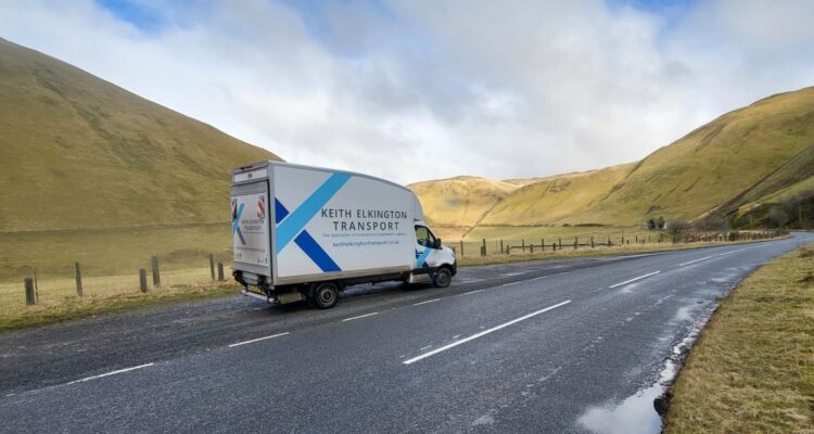 Keith Elkington Transport truck on the road