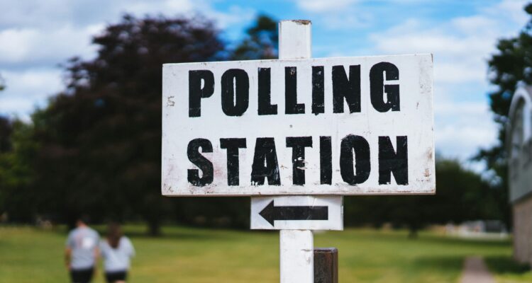 Polling sign